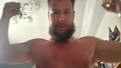 Bearded Russian bear fucks a guy and spits at him Thumb