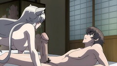 The kitsune satisfies her master [uncensored busty hentai with English subtitles] Thumb