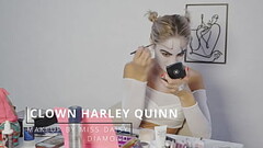 Harley Quinn Makeup Tutorial by Miss Daisy Diamond for Halloween Thumb