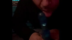 First time trying to suck dick with dildo Thumb