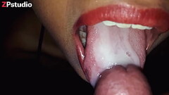 Mi sexy susy recibe mucho semen en la boca despues de una mamada muy rica Thumb