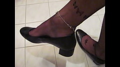 elegant secretary hoegel pumps and black nylons, shoeplay by Isabelle-Sandrine Thumb