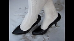 outdoor shoeplay in the snow by Isabelle-Sandrine Thumb